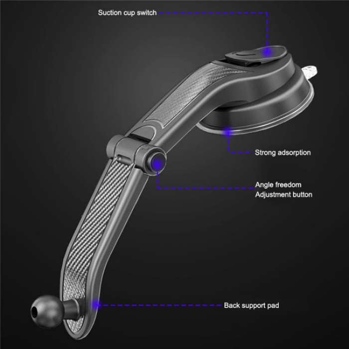 ES281 Car Dashboard Windshield Air Vent Suction Cup Phone Holder For 4-6.7 Inch Phone Mount