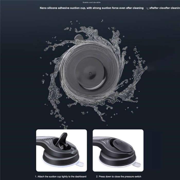 ES281 Car Dashboard Windshield Air Vent Suction Cup Phone Holder For 4-6.7 Inch Phone Mount