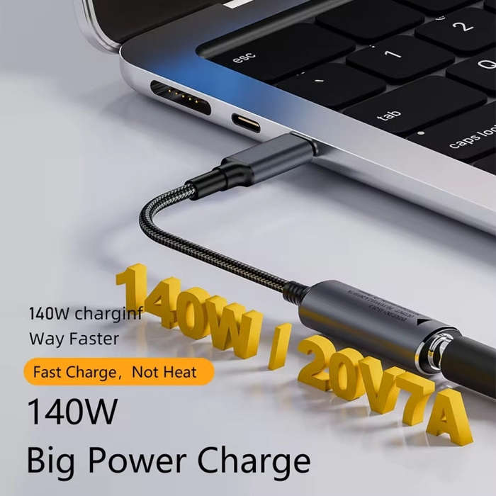 140W Computer Charging Adapter(DC 5.5 x 2.1mm to USB-C / Type-C)