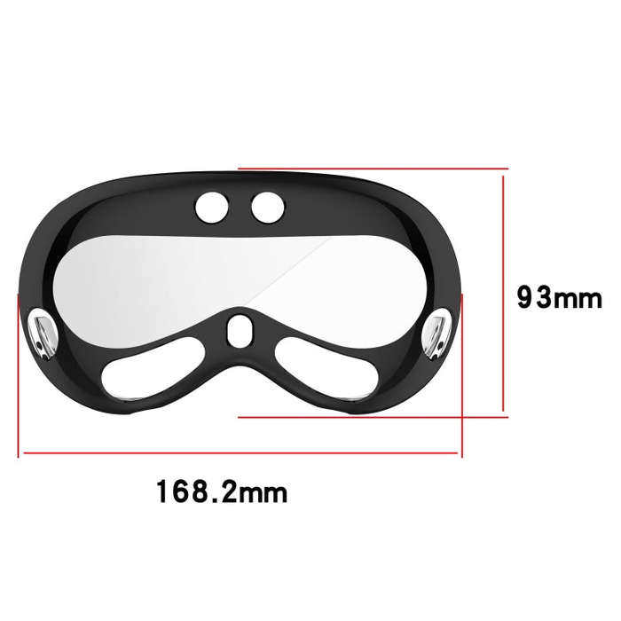 For Apple Vision Pro Electroplated TPU Protective Case VR Glasses Accessories(Sliver)