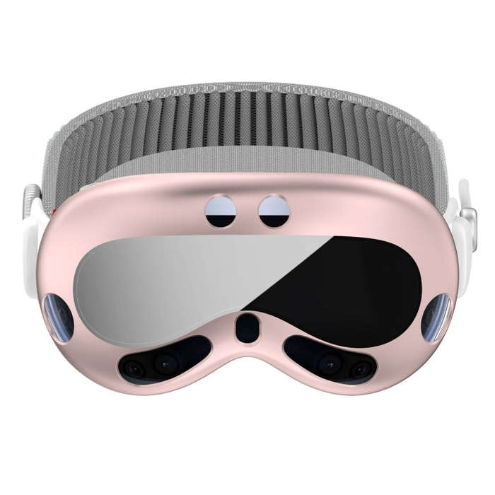For Apple Vision Pro PC+ Toughened Film Protective Cover VR Glasses Accessories(Transparent)