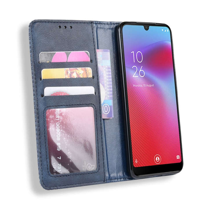 Magnetic Buckle Retro Crazy Horse Texture Horizontal Flip Leather Case for Vodafone Smart V10 (VF...