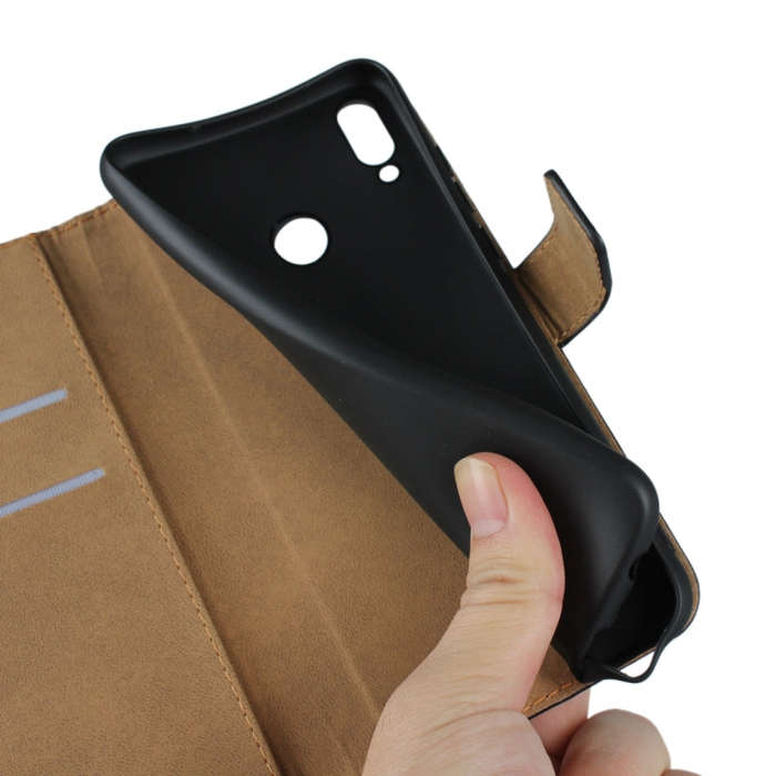 Leather Horizontal Flip Holster for Huawei Honor 8X /Honor View 10 Lite with Magnetic Clasp and B...