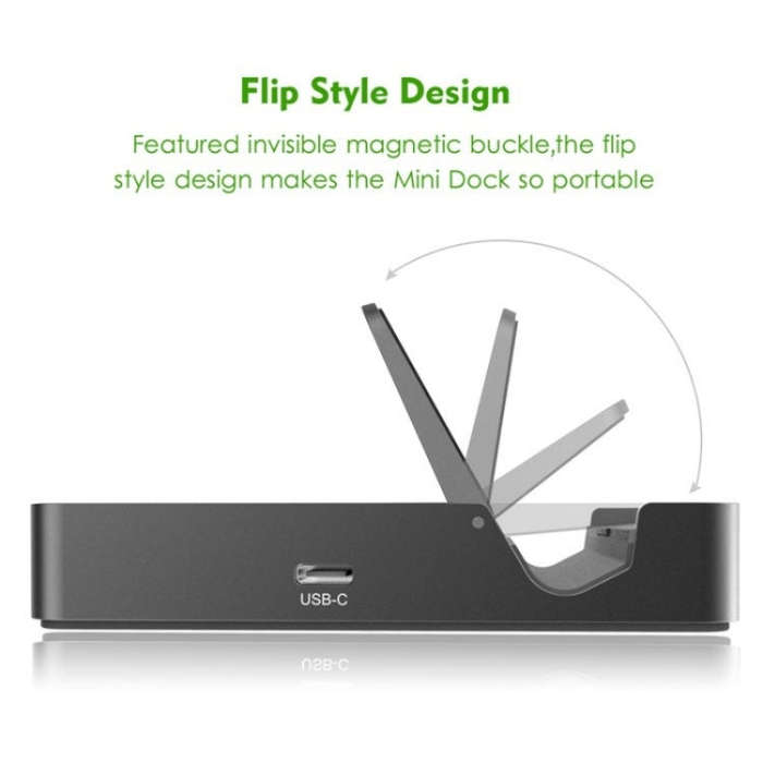 WAVLINK UHP3D01G Gigabit Ethernet USB 3.0 Multi-Function HUB 4K HD Docking Station(EU Plug)
