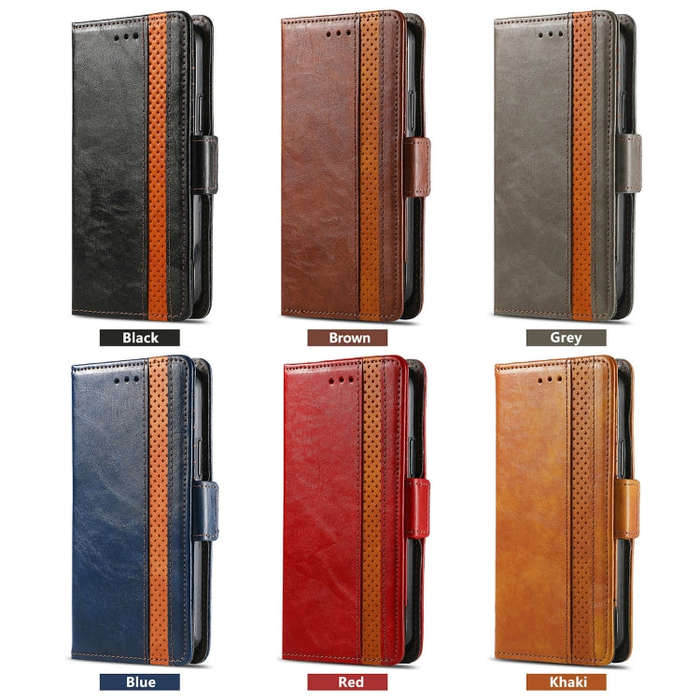 For Nothing CMF Phone 1 CaseNeo Splicing Dual Magnetic Buckle Leather Phone Case(Red)