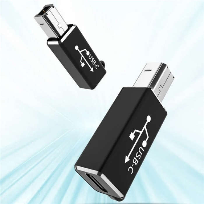 ADS-618 USB-C / Type-C Female to MIDI Male Electric Piano Printer Scanner Adapter(Silver)