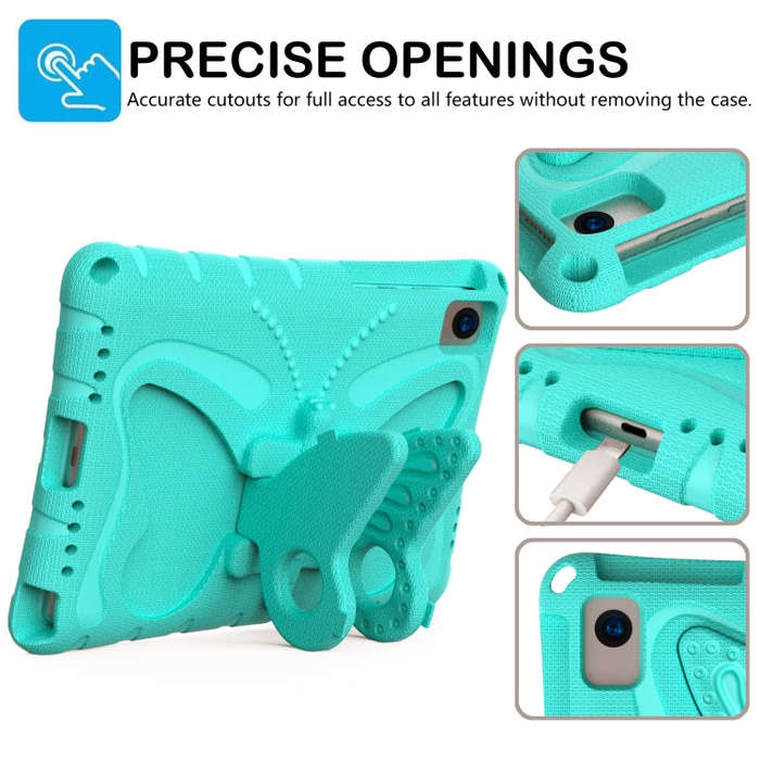 For Huawei MatePad 10.4 Butterfly Bracket EVA Shockproof Tablet Case(Mint Green)