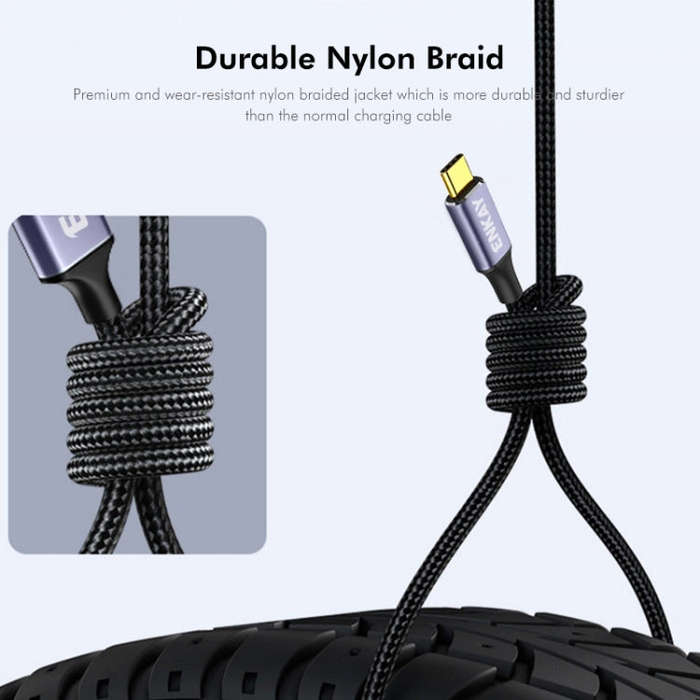 ENKAY ENK-CB171 Type-C to 3 USB 2.0 OTG Splitter Cable Extension Cord, Length:0.5m