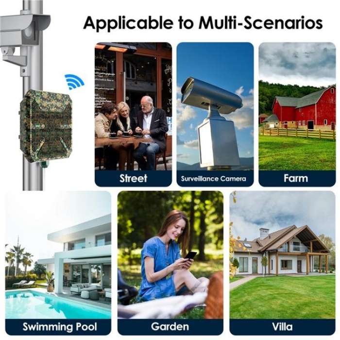 WAVLINK WN573HP3 Built-In 12dBi Directional Antenna Outdoor AX3000 Dual Band Repeater, Plug:EU Plug