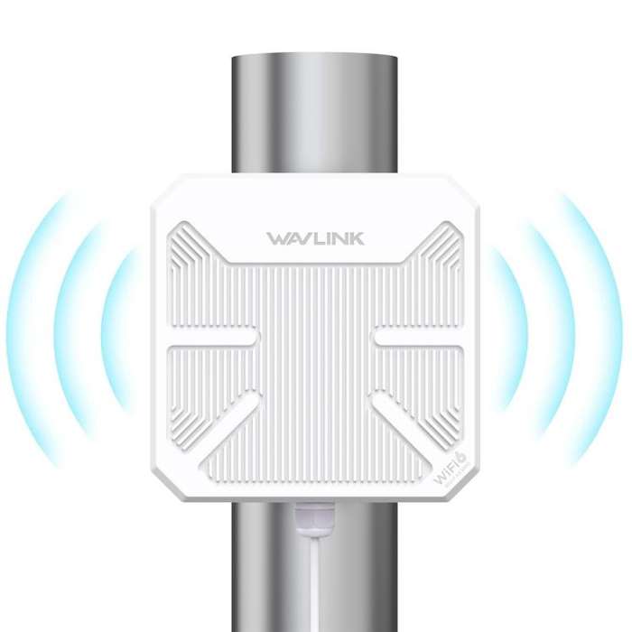 WAVLINK WN573HP3 Built-In 12dBi Directional Antenna Outdoor AX3000 Dual Band Repeater, Plug:US Plug