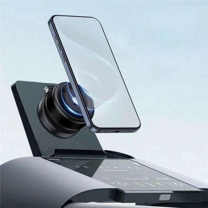 CZ07 Extendable Navigation Stand Car Phone Mount Magnetic Vacuum Suction Dashboard Holder