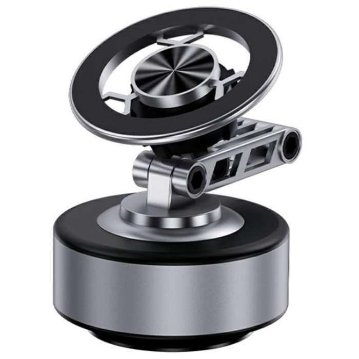 X91 360 Degree Rotation Navigation Stand Car Dashboard Magnetic Phone Mount Holder(Silver)