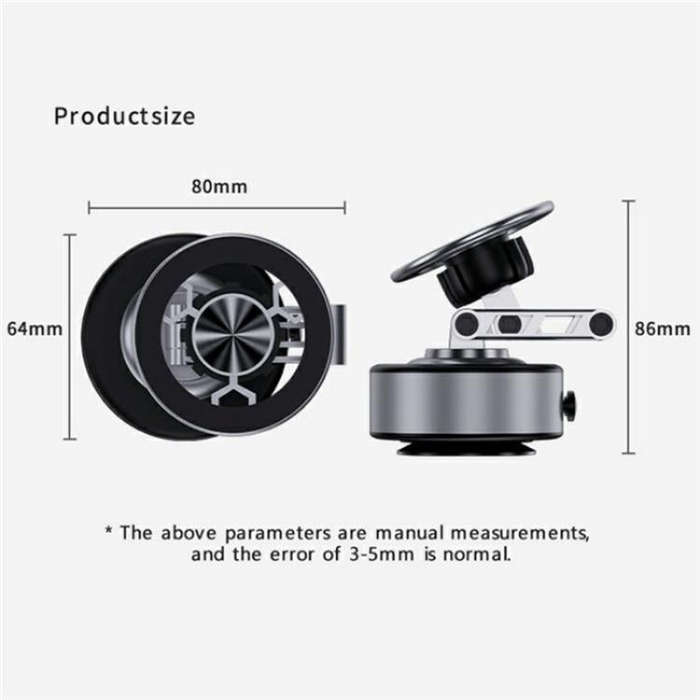 X91 360 Degree Rotation Navigation Stand Car Dashboard Magnetic Phone Mount Holder(Tarnish)