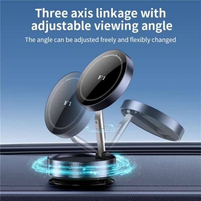 F1 Dashboard Mount Strong Suction Navigation Stand Universal Magnetic Car Phone Holder(Tarnish)
