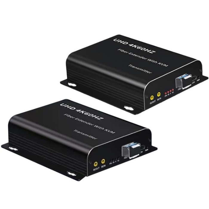 D15 / D16 Dual Fiber LC Interface KVM Fiber Optic Extender HDMI Fiber Optic Extender, Plug:US Plug
