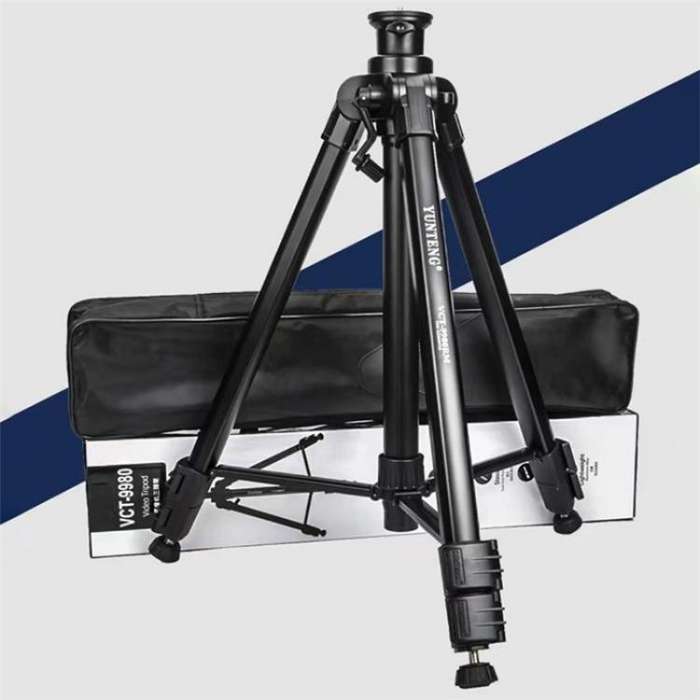 YUNTENG VCT-9980 Camera Tripod Stand Portable Cell Phone Mount Holder with Carrying Bag
