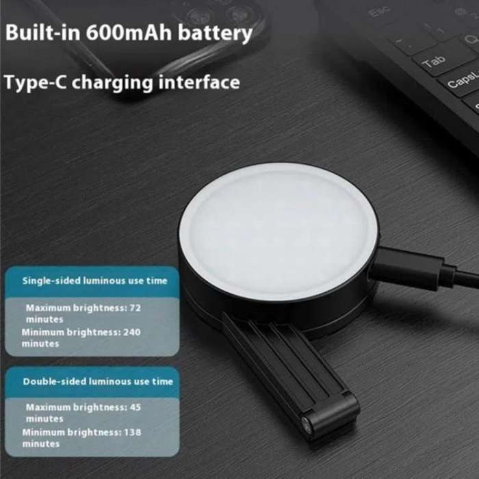 M38 Portable Photography Live MagSafe Magnetic Phone Fill Light(Black)