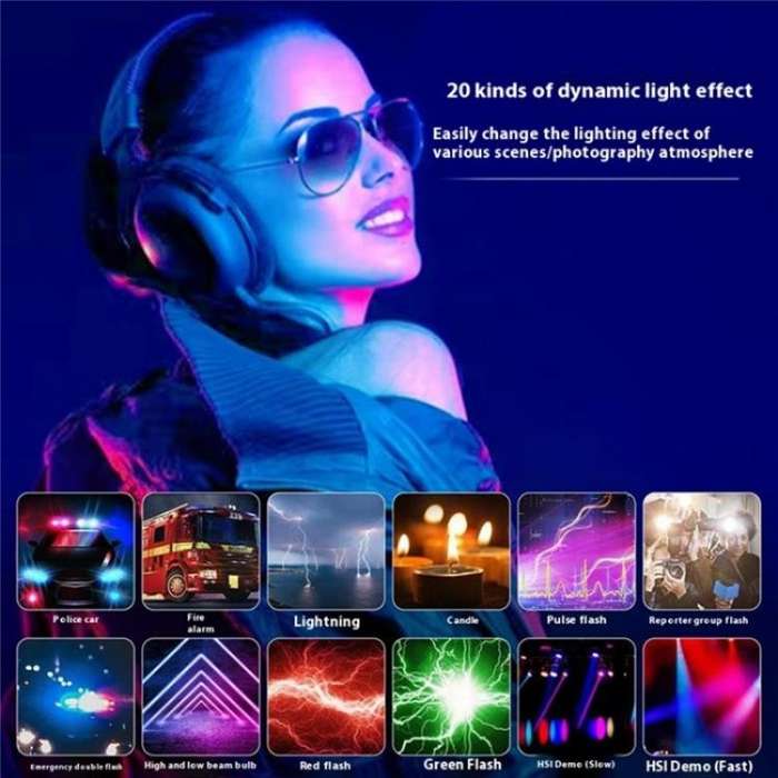 T140RGB Portable Full Color Fill Light for Video Recording / Live Photography