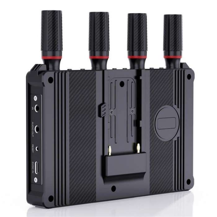 VRRIIS 083P Wth Screen Support 1TX to 5RX 400m Wireless HDMI Transmitter Receiver, Plug:EU Plug
