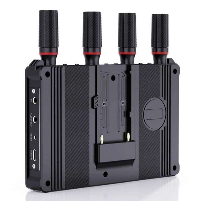 VRRIIS 083H 400M Range 7 Inch LCD Screen HDMI Extender Wireless HDMI Transmitter Receiver, Plug:U...