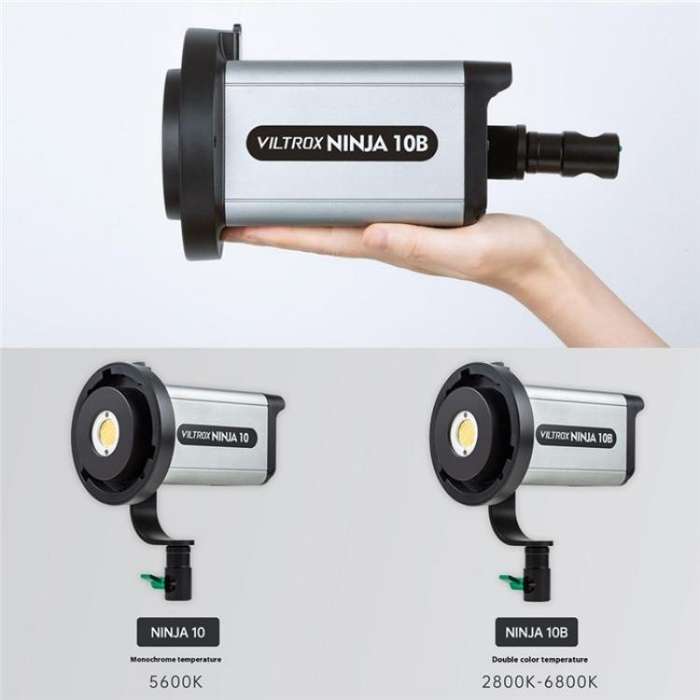 VILTROX Ninja 10 5600K Professional Photography Studio Fill Light 120W LED Video Light(UK Plug)