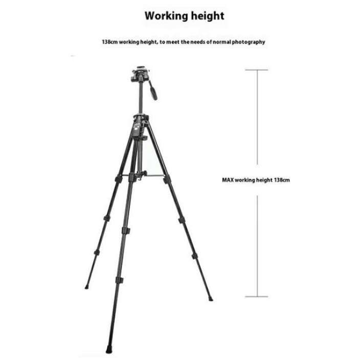 YUNTENG VCT-6828RM Selfie Live Streaming Photography Bracket Camera Phone Tripod Stand