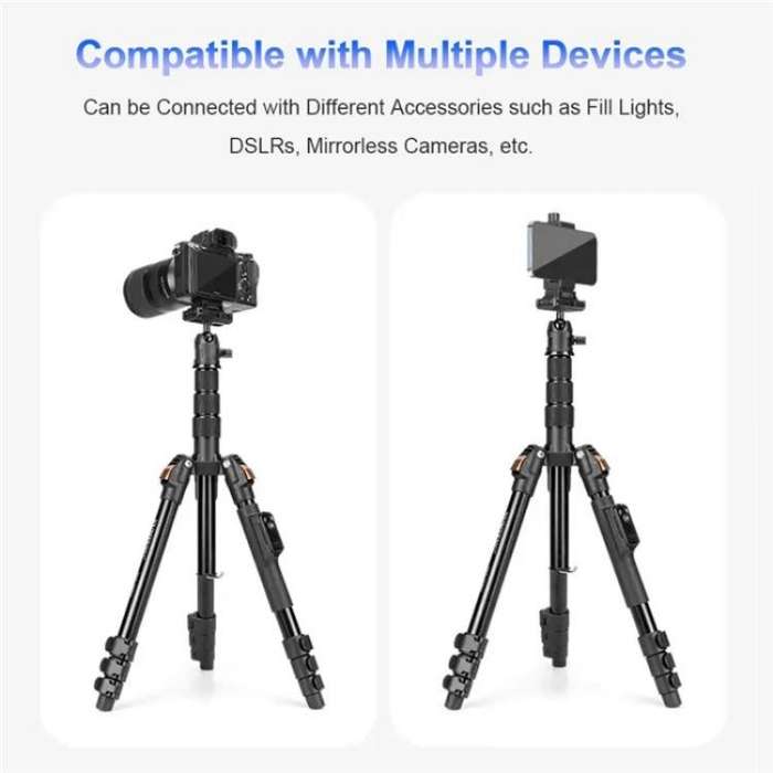 YUNTENG VCT-180 Selfie Stick Foldable Photography Camera Tripod Live Streaming Stand