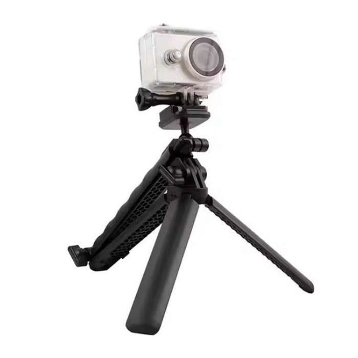 C062 Tri-folding Tripod Sports Camera Mobile Phone Selfie Stand Desktop Fixed Bracket