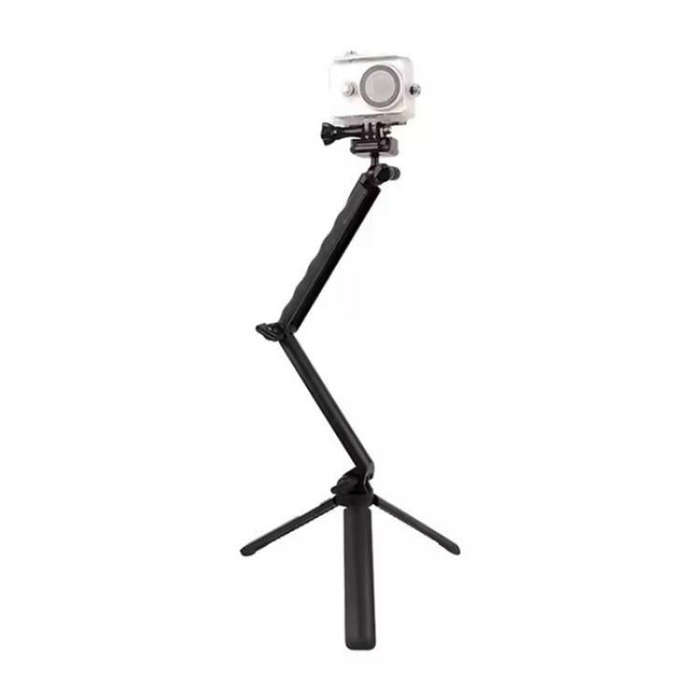 C062 Tri-folding Tripod Sports Camera Mobile Phone Selfie Stand Desktop Fixed Bracket