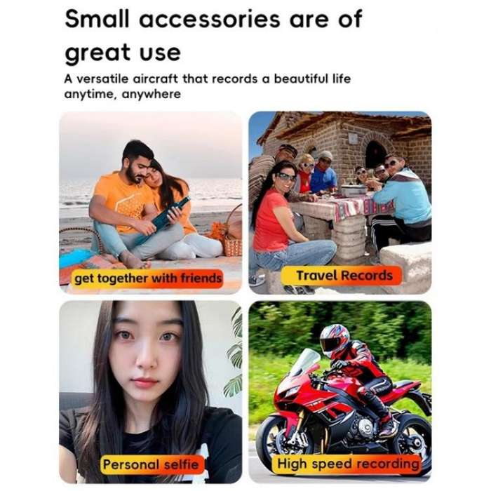 C062 Tri-folding Tripod Sports Camera Mobile Phone Selfie Stand Desktop Fixed Bracket