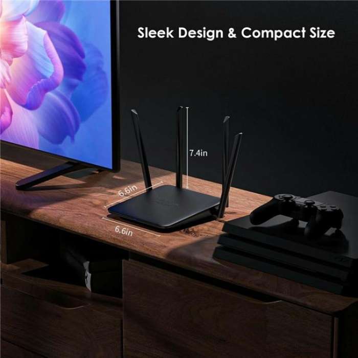 WAVLINK WN530BE1 Gigabit Ports High-Speed WiFi 2.4GHz / 5GHz Dual-Band Gaming Router, Plug:US Plug