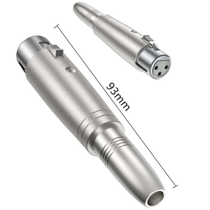 JUNSUNMAY XLR Female to 6.35mm Female Audio Adapter
