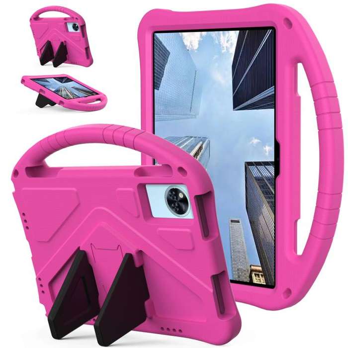 For Doogee U11 / U11 Pro 11 2025 EVA Shockproof Tablet Case with Holder(Rose Red)