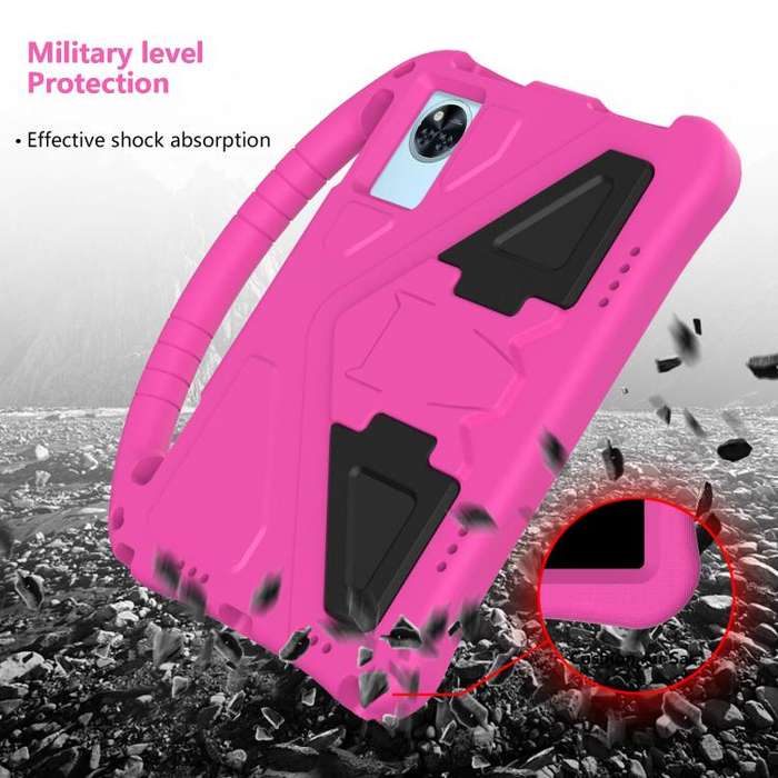 For Doogee U11 / U11 Pro 11 2025 EVA Shockproof Tablet Case with Holder(Rose Red)