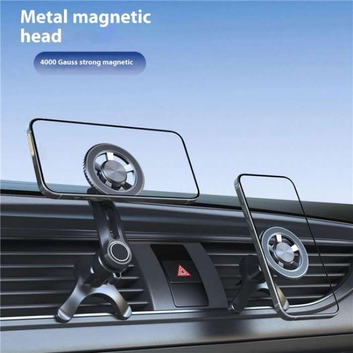 V005 360 Degree Rotatable Air Vent Holder Bracket Compatible With MagSafe Car Phone Mount(Single ...