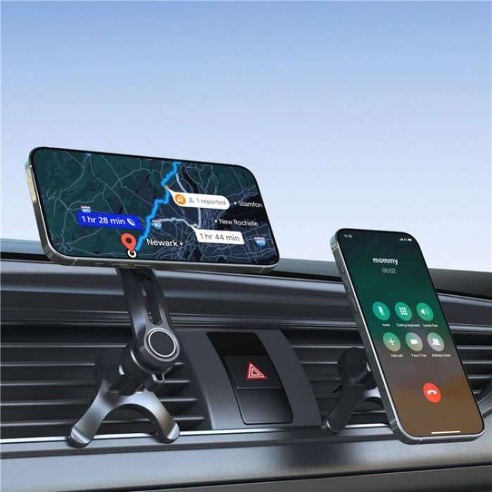 V005 360 Degree Rotatable Air Vent Holder Bracket Compatible With MagSafe Car Phone Mount(Gear Type)