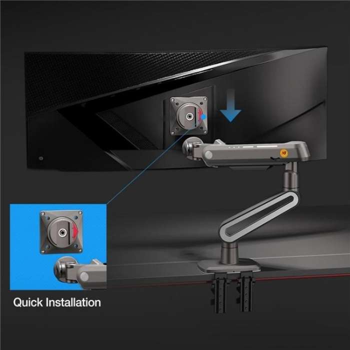 NORTH BAYOU A6 Flat Ultrawide Curved Display Bracket 27-50 Inch Monitors Ergonomic Stand