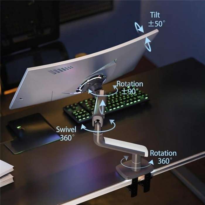 NORTH BAYOU A5 Flat Ultrawide Curved Monitors Bracket Gaming Monitor Arm VESA Mount