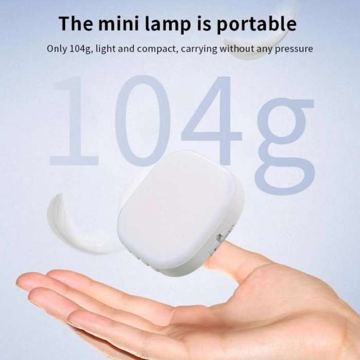 AL80 Portable 360 Degree Rotatable Magnetic Selfie Fill Light LED Fill Lamp(Black)