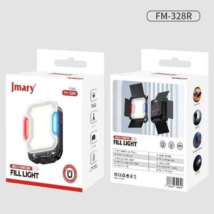 JMARY FM-328R Adjustable Color Temperature Outdoor Camping LED Light Portable Video Fill Light