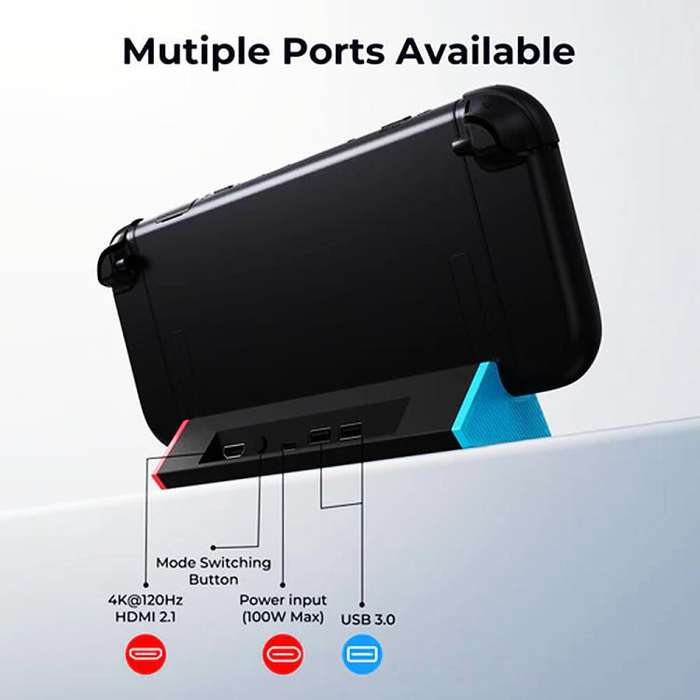 For Nintendo Switch 2  4K Docking Station Projection Dock Base