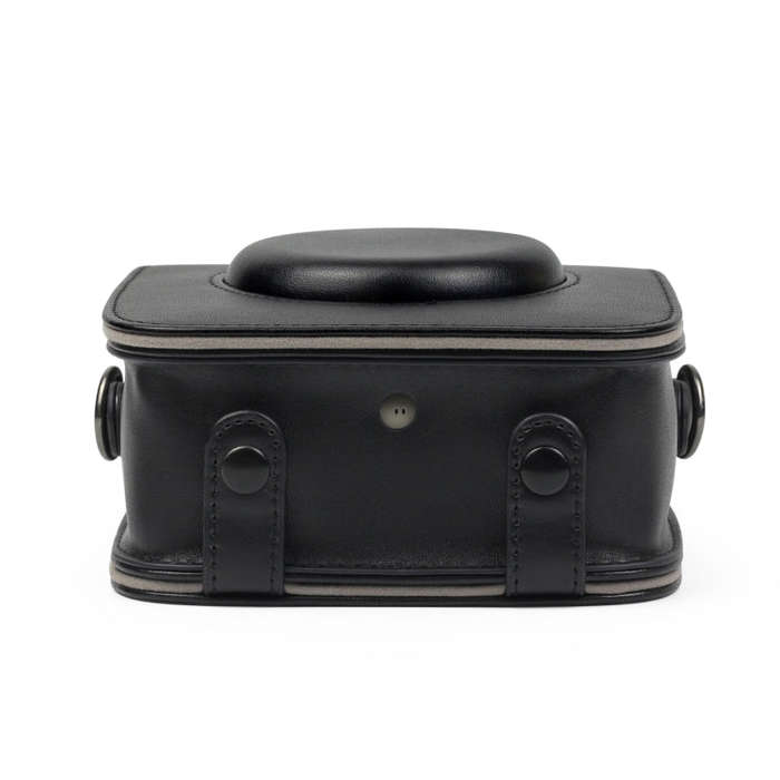 Full Body Camera PU Leather Case Bag with Strap for Fujifilm Instax Square SQ20(Black)