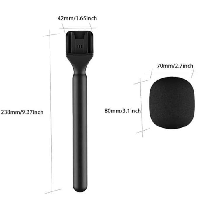 XWJ70 Portable Wireless Microphone Boom Professional Interview Recording Microphone Handheld Stic...