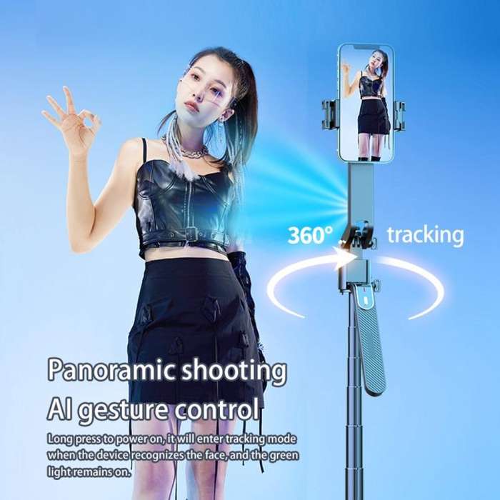 Q185 Smart Auto Tracking Phone Live Streaming Stand AI Selfie Stick Handheld Gimbal Stabilizer