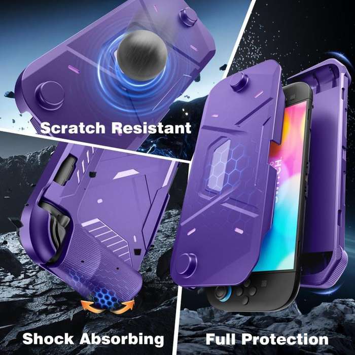 For Nintendo Switch 2 Game Console Mecha Style TPU Protective Case(White)