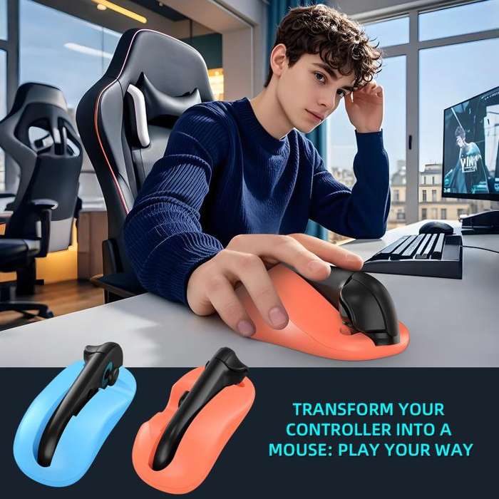 For Nintendo Switch 2  Mini Portable Handle Turns To A Mouse In Seconds(Black)