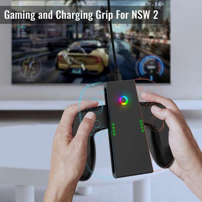 For Nintendo Switch 2 Left And Right Handle Multi-Function Rechargeable Grips
