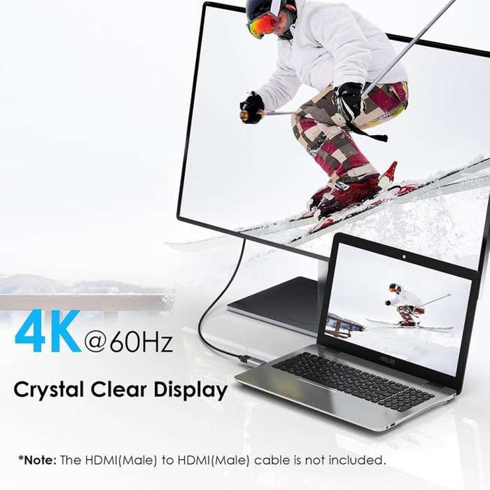 WAVLINK CAH5 For PC TV Projector DisplayPort to HDMI Adapter 4K 60Hz Video Converter