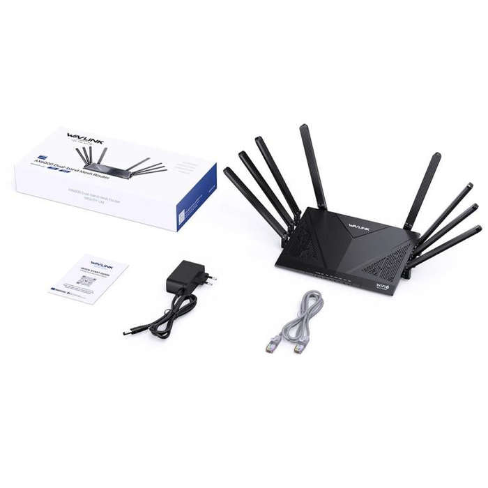 WAVLINK WN536AX6 For Gaming High Speed Dual Band MESH AP Repeater AX6000 WiFi 6 Router, Plug:UK Plug