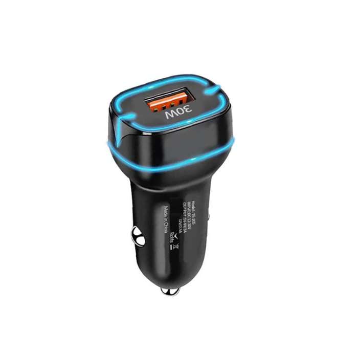 QC3.0 30W USB Car Charger(Black)